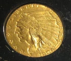 1909 $2.50 Indian Head Gold Coin