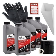 Factory Racing Parts 10W40 4.5 qt Oil Change Kit For Suzuki S83 / C90 Boulevard 42.66 per gallon
