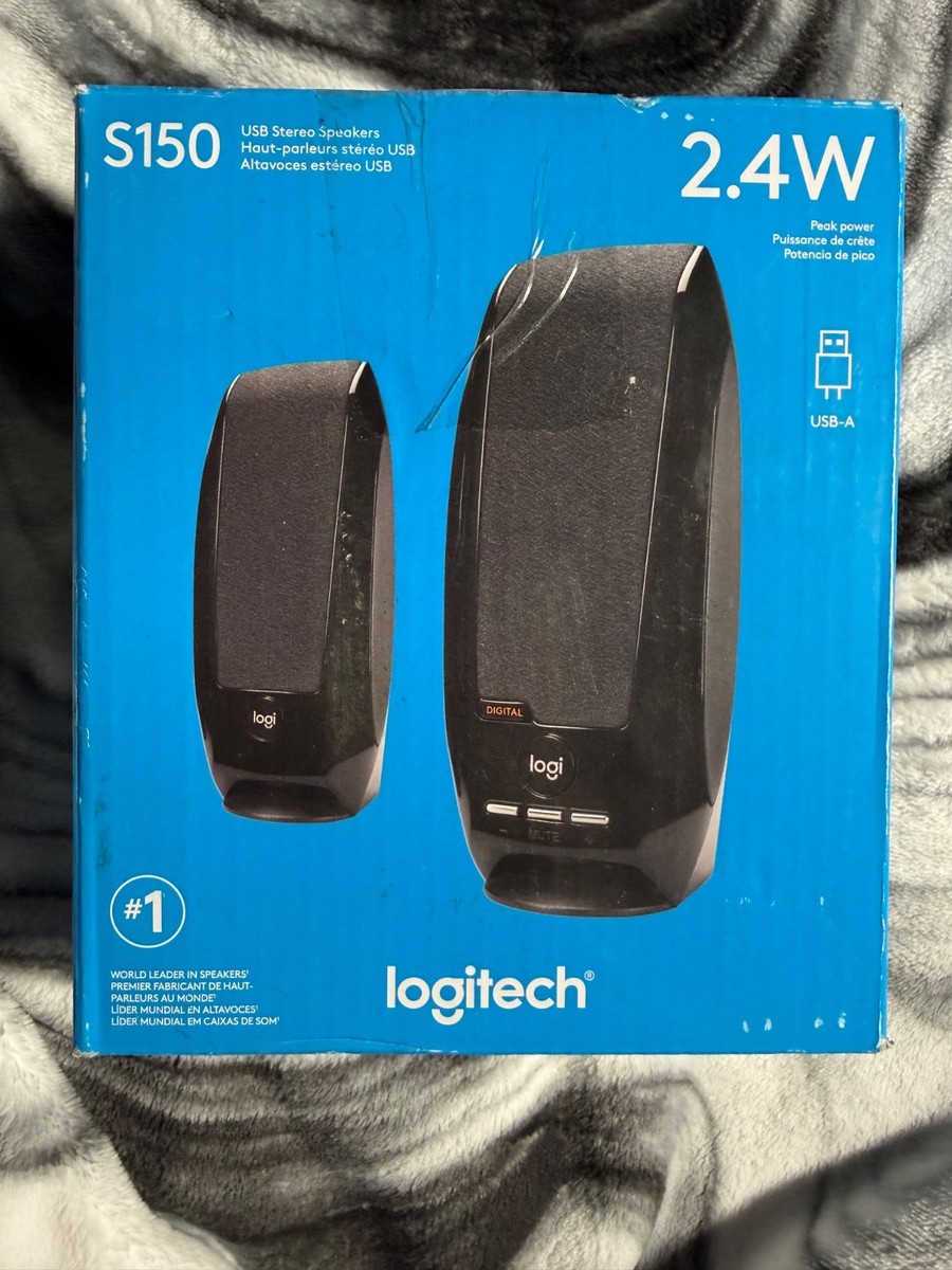 Logitech S150 2.0 Channel Portable Speaker - Black for sale online