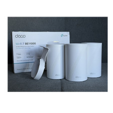 TP-LINK Deco BE11000 Wi-Fi 7 Tri-Band Mesh System 3-Pack, 11Gbps, White
