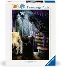 Ravensburger Puzzle 500pc - Black Cat and Raven