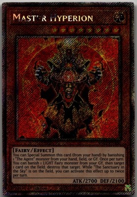 Master Hyperion Platinum Secret Rare Quarter Century Bonanza RA03-EN252 NM
