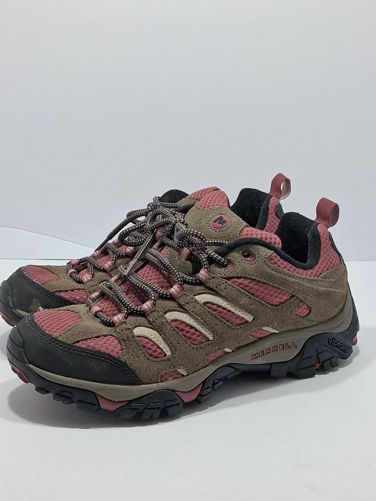 MERRELL WOMEN'S BOULDER/BLUSH J24464 WATERPROOF MOAB HIKING SHOES 8.5 G