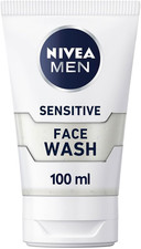 NIVEA MEN Sensitive Face Wash with Zero Percent Alcohol (100 Ml), Men'S Face Was