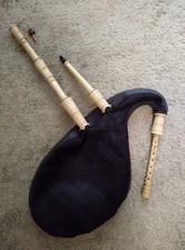 Medieval Bagpipes in F Sharp with Tunable Drone H mmelchen Smallpipes