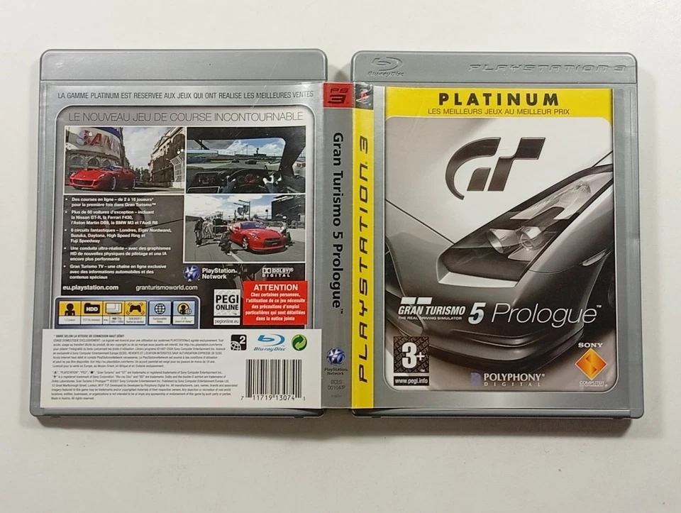 GRAN TURISMO 5 SONY PLAYSTATION 3 (PS3 PLATINUM) FR OCCASION, photo 2 sur 4