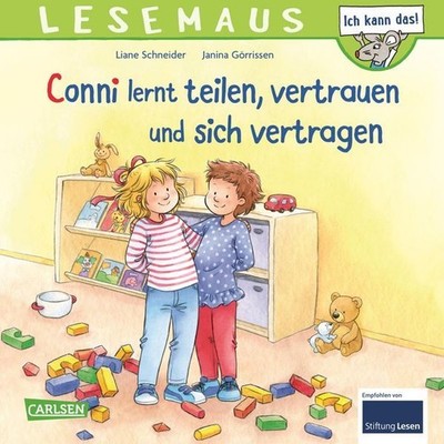 LESEMAUS 97: Conni lernt teilen, vertrauen und sich vertragen: Bilderbuch für Ki