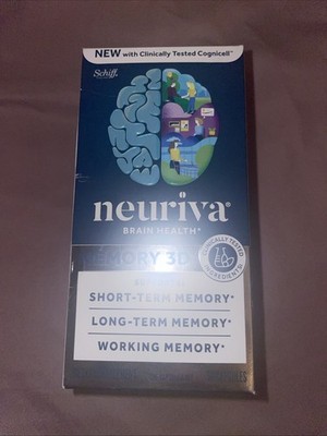 1 New Neuriva Brain Health Memory 3D - 50 Capsules Exp. 4/2027 NEW