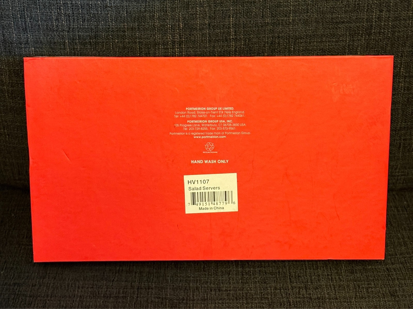 Portmeirion Christmas "The Holly and the Ivy" Salad Server Set Fork & Spoon Box