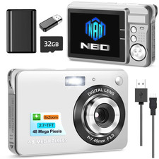 Kids Digital Camera 48MP 8X Digital Zoom Mini Compact Cameras, 2.7 Inch FHD Pock