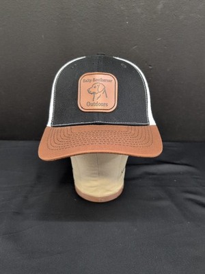 Salty Southerner Outdoors Leather Patch Hound Dog Snapback Hat One Size Multi