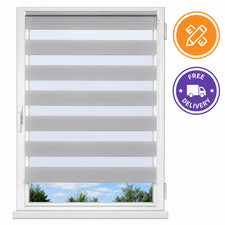 Day Night Roller Blind Zebra Vision Privacy Light Filtering Window Blind50x150cm