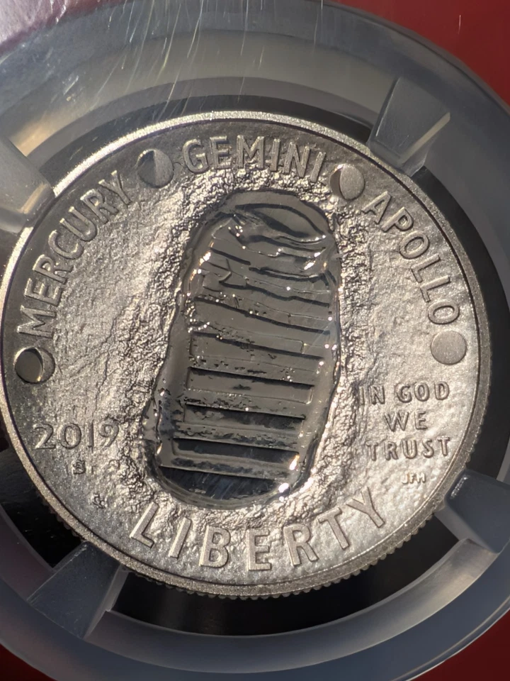 APOLLO 11 50th Anniversary 2019-S 50C PF 70 Ultra Cameo Coin - NGC - Image 2 of 4