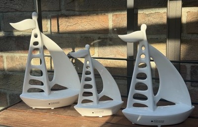 Tiziano Keramik Deko Segelboot NEU
