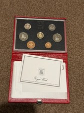 1988 Royal Mint United Kingdom 7 Coin Deluxe Proof Set
