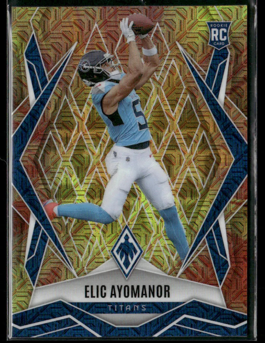2025 Panini Phoenix Football Elic Ayomanor #167 Fireburst RC Rookie 163/350