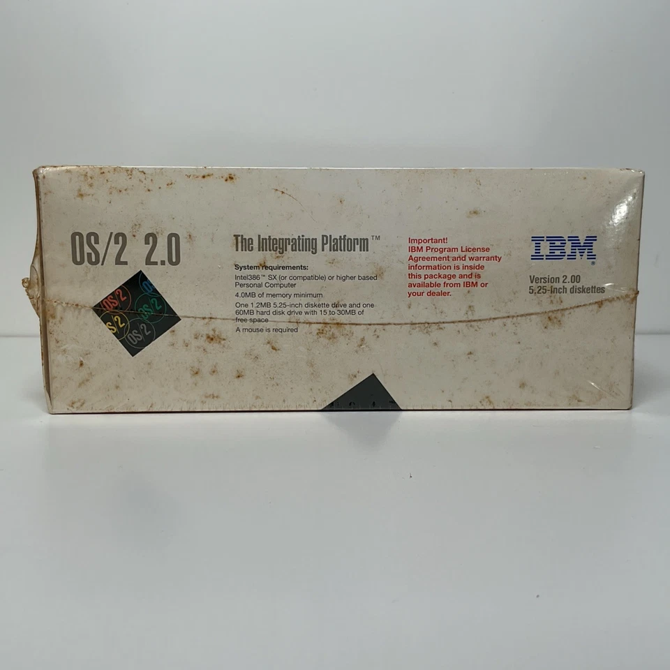 IBM OS/2 Version 2.00 5.25” Diskettes 10G6000 Factory Sealed NOS - Image 2 of 4