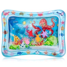 Mr. Pen- Inflatable Tummy Time Water Mat, Mat for Babies, Medium, White