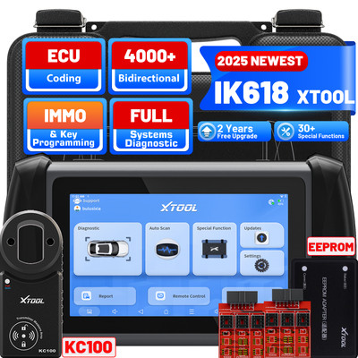 2026 XTOOL IK618 Key Programmer 2in1 Car Scanner Online ECU Coding CAN FD EEPROM