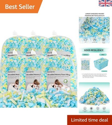 13,2 kg Memory Foam Sitzsackfüller mit Kühlgel - extra weich, erweiterbar,...