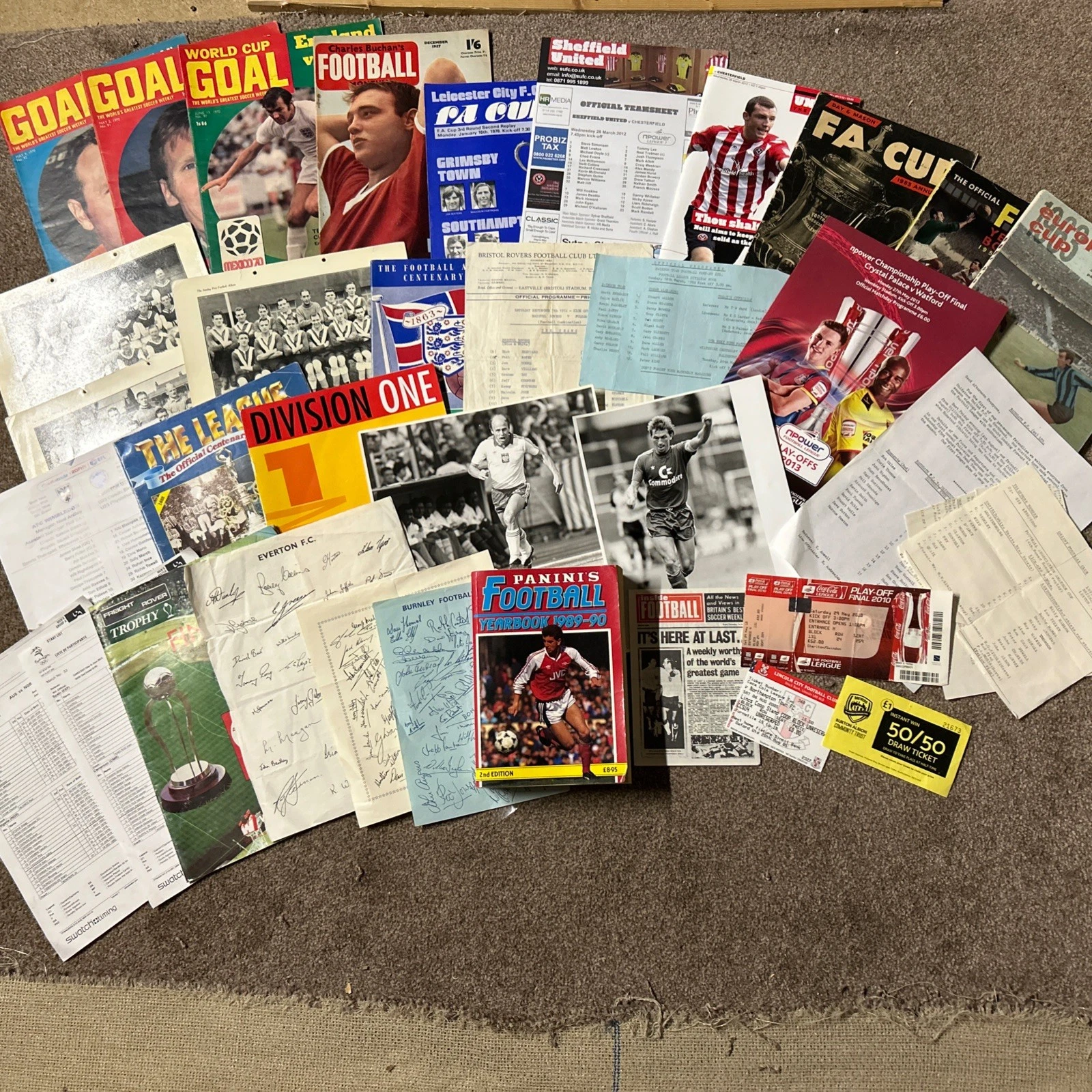 Job Lot Football Programmes/ Memorabilia | eBay UK