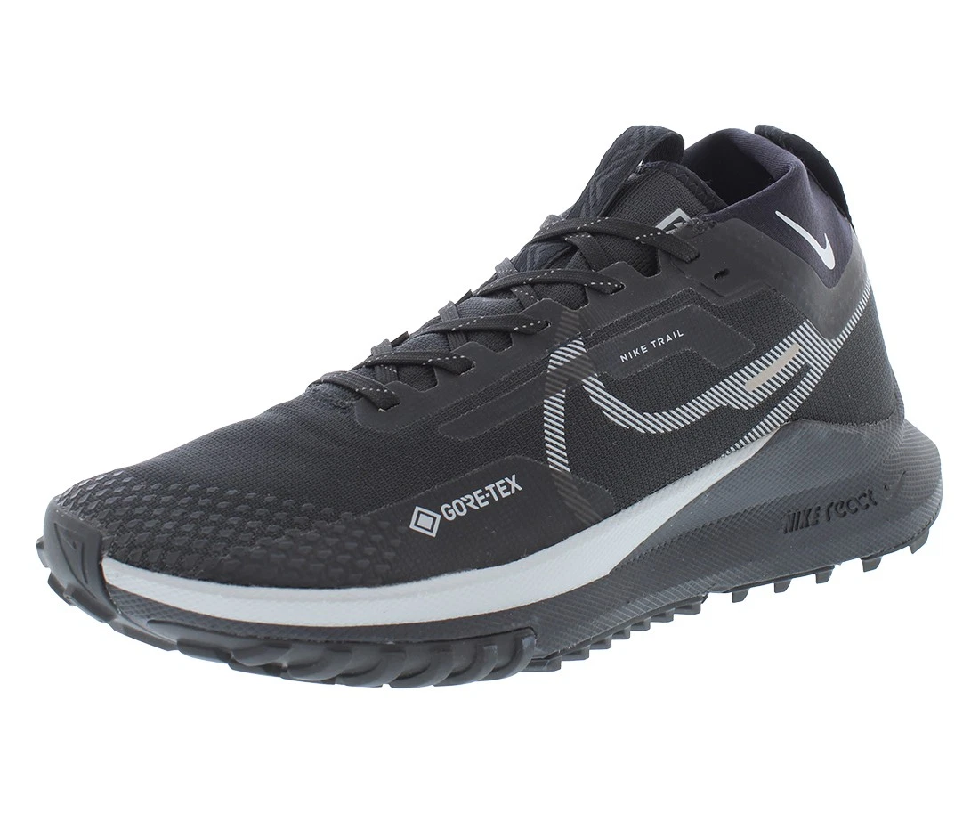 Nike React Pegasus Trail 4 GTX Mens Shoes Size 7.5, Color: Black/Wolf