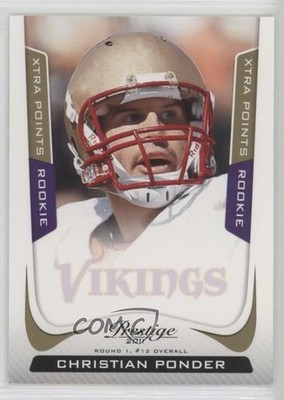 2011 Panini Prestige Xtra Points Gold 47/250 Christian Ponder #219 Rookie RC 3c7
