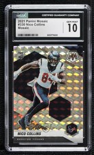 2021 Panini Mosaic Rookies Mosaic Prizm Nico Collins #330 CGC 10 Gem Mint 1b9