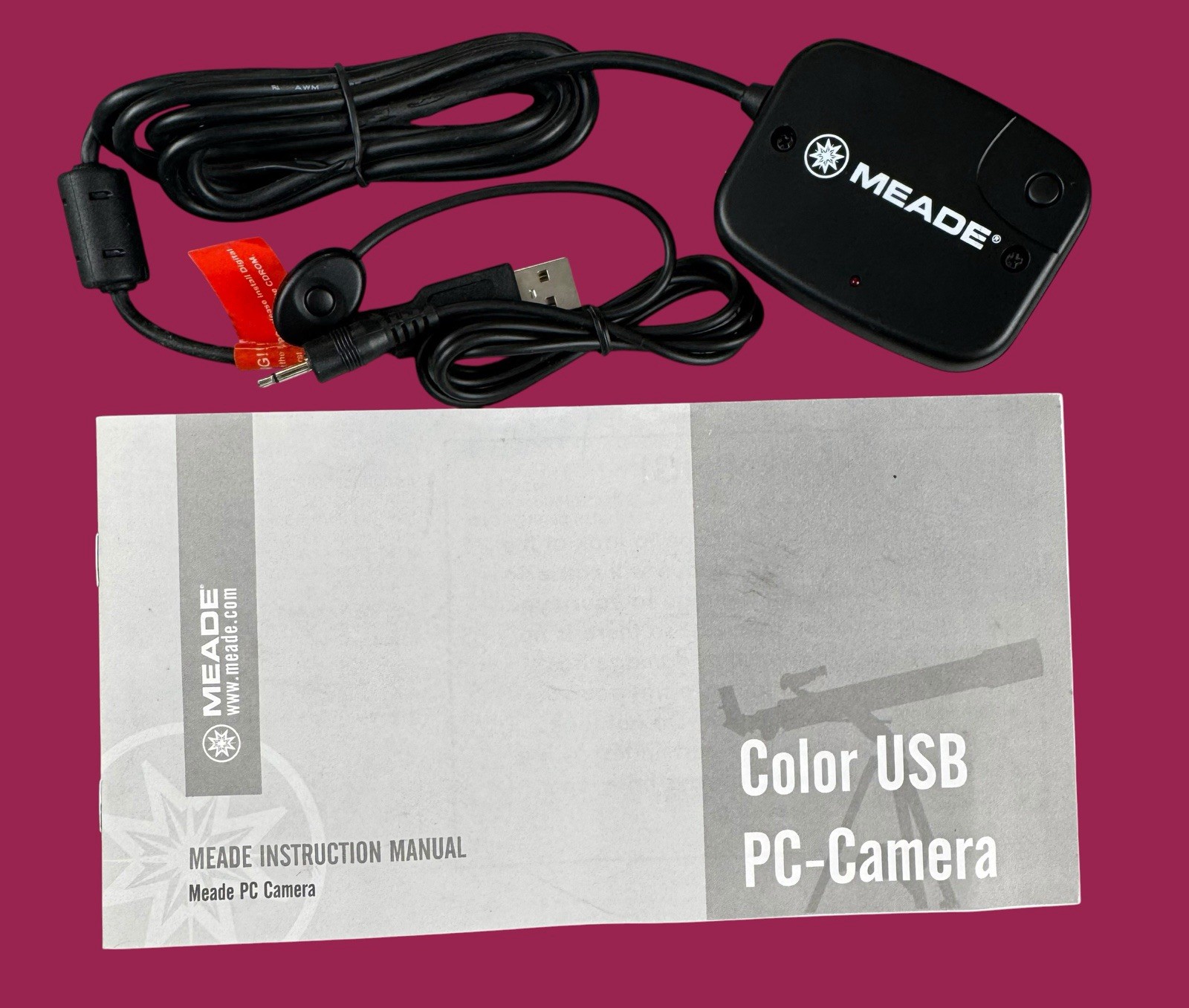 Meade Color USB PC Camera LPI w/ Cable & Manual Telescope Astrophotography