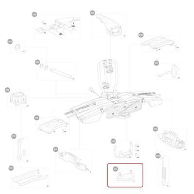 Thule Cover Foot Pedal Abdeckung Pedal für Heckträger Easy Fold