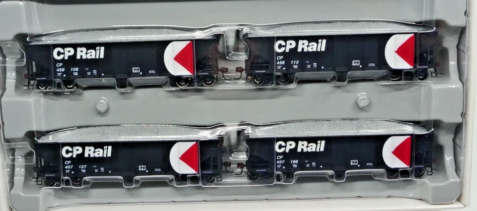 Athearn 76421 HO RTR Canadian Pacific CP Rail 40' Ballast Hopper 4 Car Set - Image 3 of 4