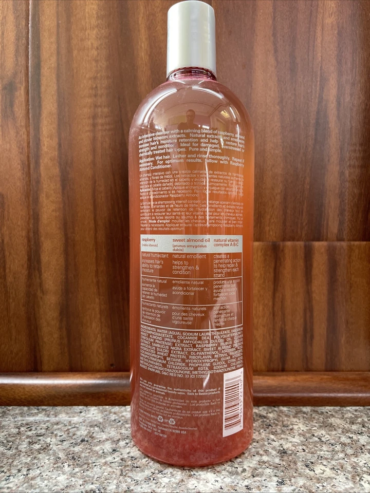 Back To Basics Raspberry Almond Shampoo 33oz Discontinued HTF - Image 4 of 4