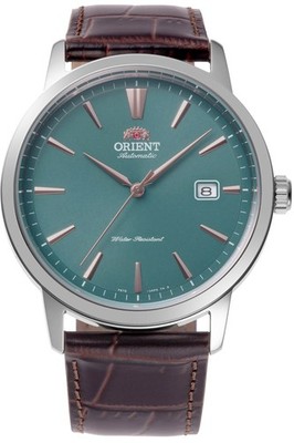 Automatic Wristwatch ORIENT CONTEMPORARY RA-AC0F13E30B Leather Brown Green
