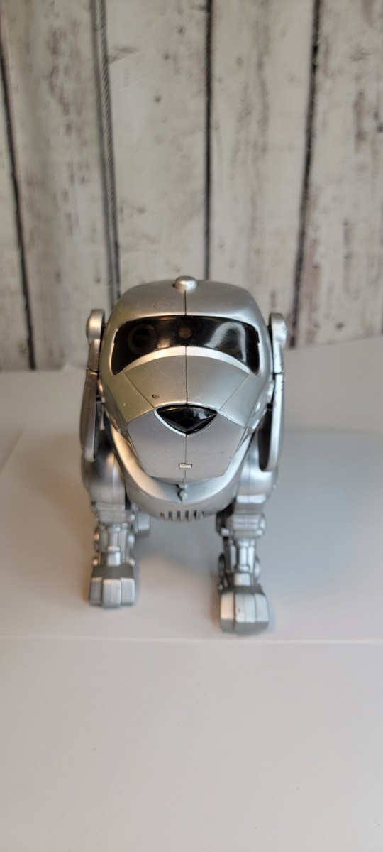 Vintage Tekno Manley Quest Silver Plastic Robot Puppy Dog