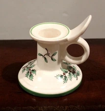 Vintage Spode English Christmas Tree Candle Holder 