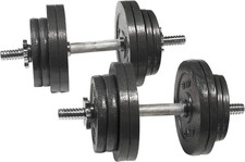 30-Pound Adjustable Dumbbell Weight Pair 