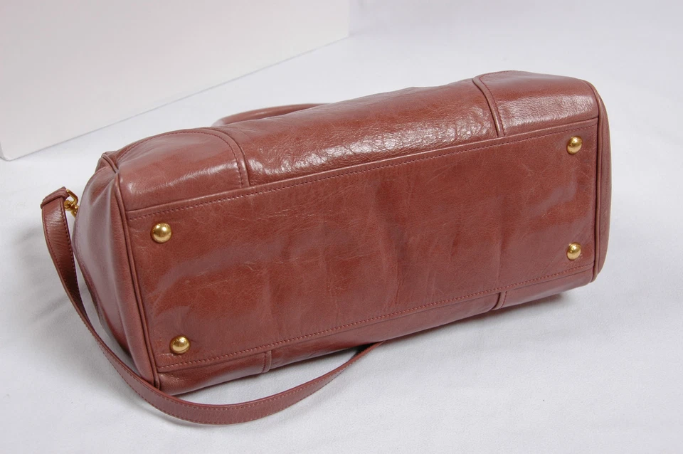 Bolso de Mano de Compras Prada Vitello Shine Doble Cremallera Nuevo con Etiquetas BN2324 AN G2U Foto 4 de 4