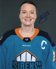 Micah Zandee-Hart  signed New York Sirens PWHL  hockey 8x10 photo PROOF #2