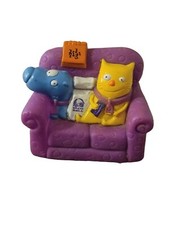 Vintage 1995 Taco Bell Nacho And Dog On Purple Couch Pull Go Action Toy