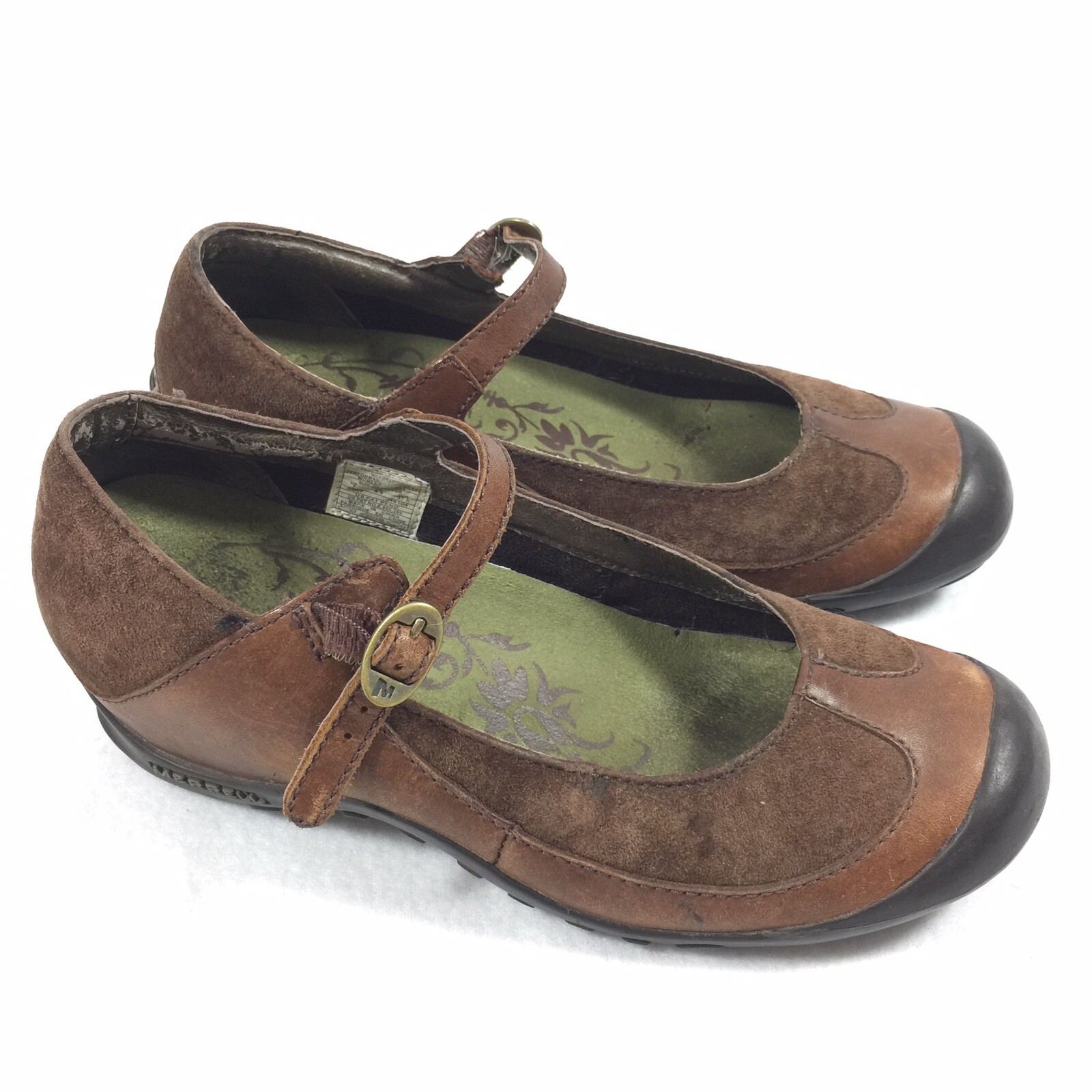 ? Merrell Plaza MJ Saddle 7 scarpe outdoor donna marrone Mary Jane J46104