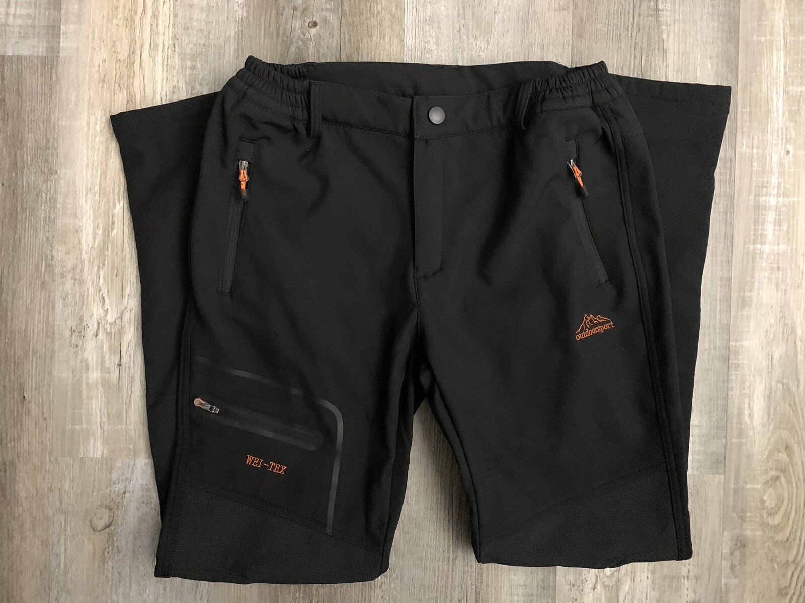 Outdoor Sport WeiTex Black Cold Weather Hiking Snow Pants Size Medium