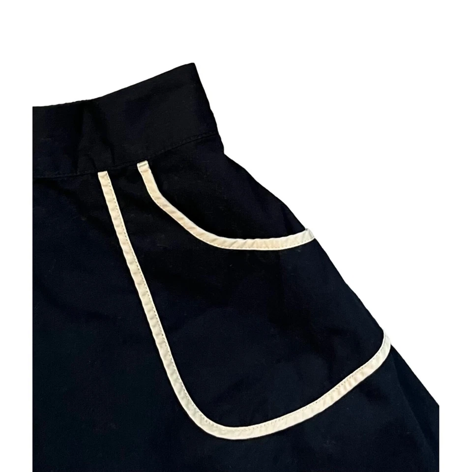 $58 Janie And Jack 7 Ар-деко Дорогая юбка черного цвета слоновой кости Эластичные карманы на талии - Изображение 3 из 4