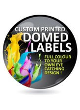 Custom Printed Full Colour 3D Domed - 100mm Diameter Promotional Gel Labels