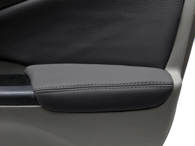 2pcs Front Armrest Panels Door Cover Fits Honda 2007-2012 CR-V CRV Leather Gray - Foto 5