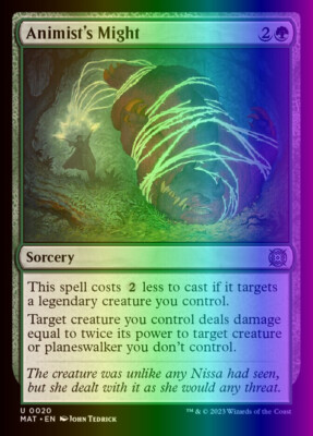MTG Animist's Might (20/230) March of the Machine The Aftermath LP FOIL