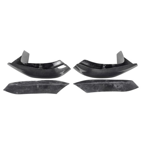 Divisores de parachoques delanteros de carbono real Lip Canards para BMW F80 M3 F82 F83 M4 15-2019 - Imagen 8 de 13