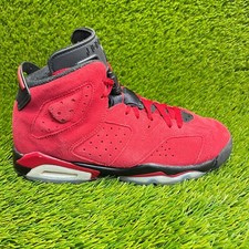 Nike Air Jordan 6 Retro Toro Bravo Boys Size 6Y Red Athletic Shoes Sneakers