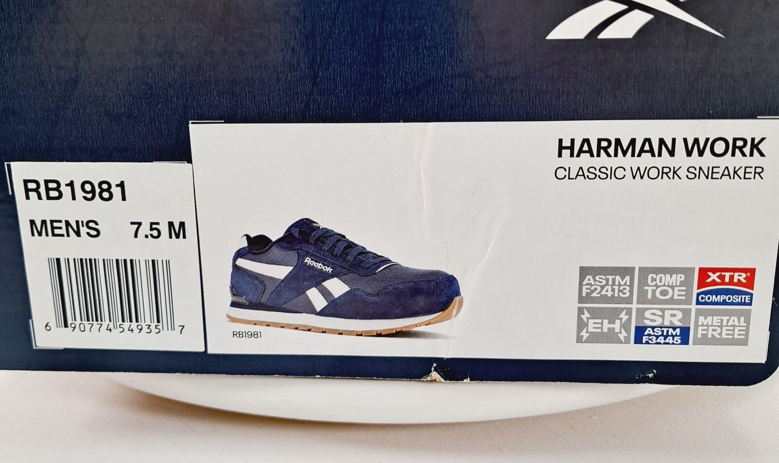 Reebok Work Harman Classic Sneaker Composite Toe Size 7.5 image 7