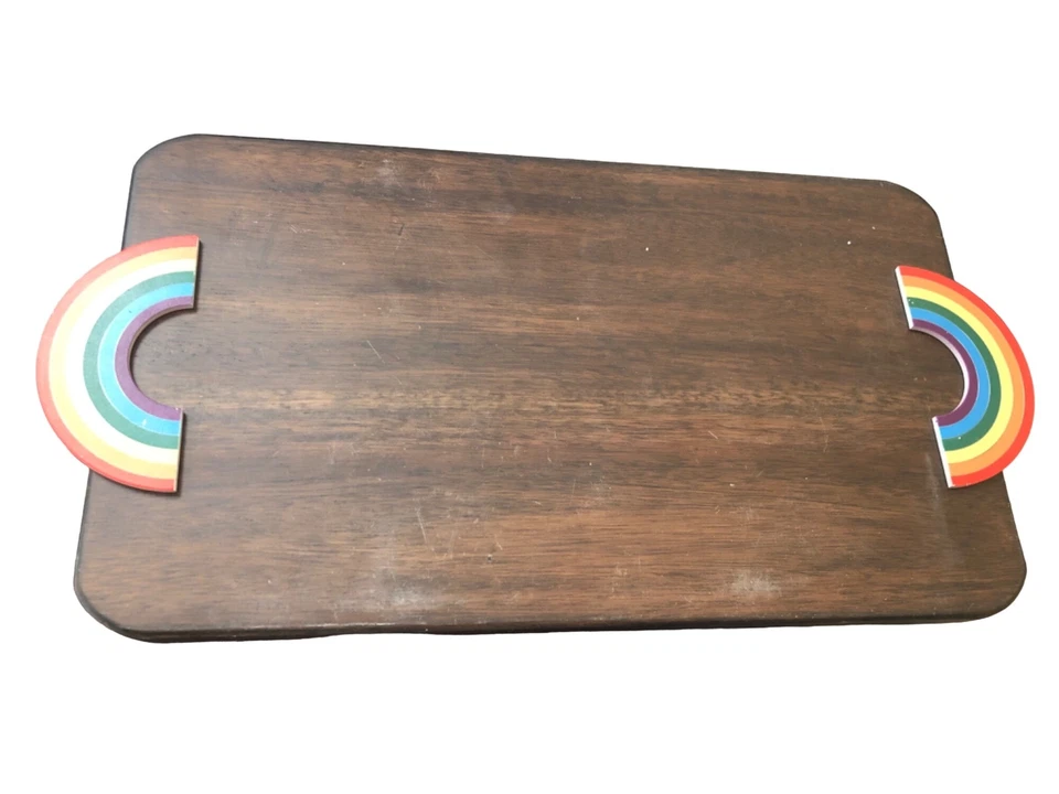 Thirstone 木质餐盘带彩虹手柄有缺陷 — 第 2/4 张图片