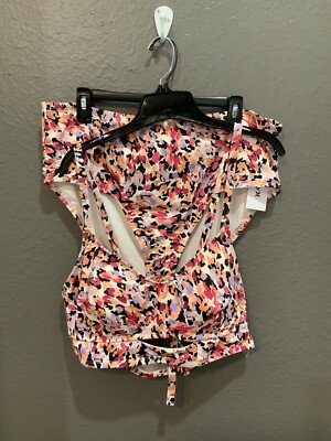HURLEY Womens Multi Color Plus Size 2 Piece Swim Suit Size 1X NWT